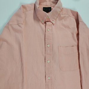 J. Crew Mens Size M Pink Button Up Long Sleeve Shirt